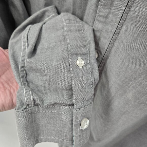 Original Penguin Gray Heritage Slim Fit Long Sleeved Button Up XL - Picture 4 of 9